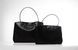 Rodeo Bag Medium. Жіноча сумка чорна зі срібною фурнітурою з натуральної шкіри RBL фото 18