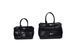 Barcelo Leather Bag Large. Жіноча сумка чорна зі срібною фурнітурою з натуральної шкіри BLBL2 фото 8