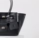 Barcelo Leather Bag Large. Жіноча сумка чорна зі срібною фурнітурою з натуральної шкіри BLBL2 фото 9