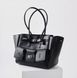 Barcelo Leather Bag Large. Жіноча сумка чорна зі срібною фурнітурою з натуральної шкіри BLBL2 фото 10