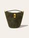 Mini Bucket Suede Bag. Жіноча сумка зелена з натуральної замші MBSB фото 1