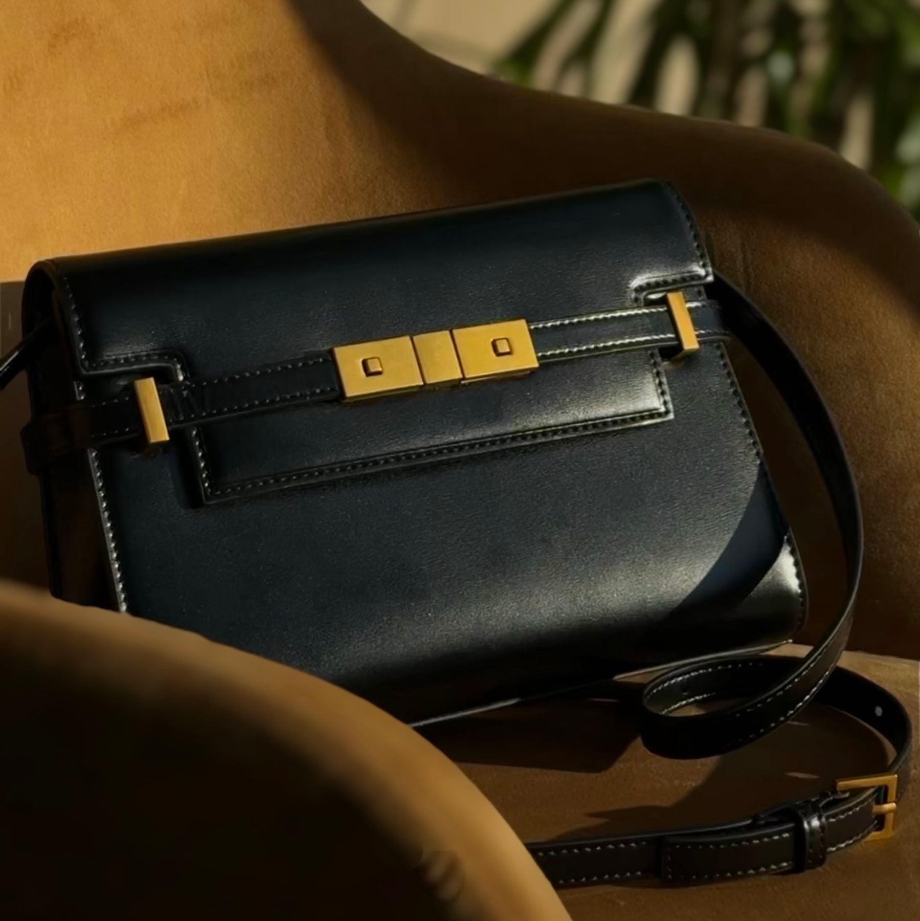 Купити Mini Manhattan Leather Bag. Жіноча сумка чорна з натуральної ...