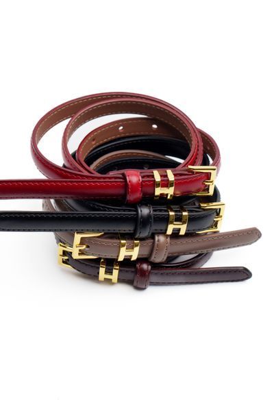 Leather Belt #8. Ремінець чорний з натуральної шкіри з золотою фурнітурою BELT#8-1 фото