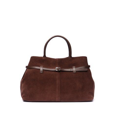 Valetta Suede Bag. Жіноча сумка темно-коричнева з натуральної замші VSB4 фото