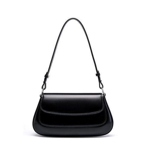 Seoul Leather Bag. Жіноча сумка чорна з натуральної шкіри SELB2 фото