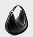 Round Leather Bag. Жіноча сумка чорна з натуральної шкіри RND2 фото 2