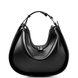 Round Leather Bag. Жіноча сумка чорна з натуральної шкіри RND2 фото