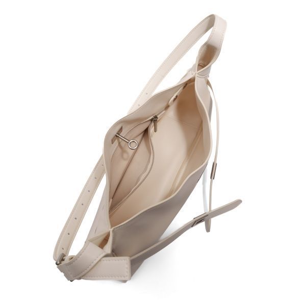 Bel Air Leather Bag. Жіноча сумка молочна зі срібною фурнітурою BAB фото