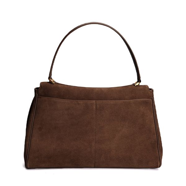 Rodeo Suede Bag Small. Жіноча сумка темно-коричнева з натуральної замші RSUB2 фото