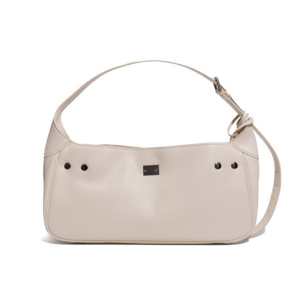 Bel Air Leather Bag. Жіноча сумка молочна зі срібною фурнітурою BAB фото