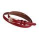 Leather Belt #9. Ремінець червоний з натуральної шкіри з золотою фурнітурою BELT#9-3 фото