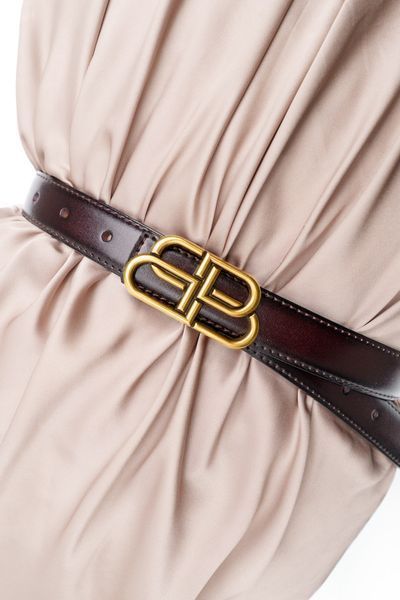 Leather Belt #10. Ремінець чорний з натуральної шкіри з золотою фурнітурою BELT#10-1 фото