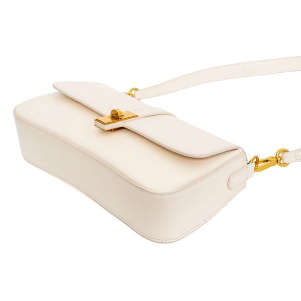 Niche Baguette Leather Bag. Жіноча сумка молочна з натуральної шкіри NBLB4 фото