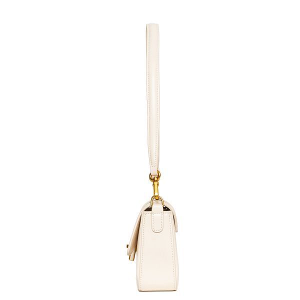 Niche Baguette Leather Bag. Жіноча сумка молочна з натуральної шкіри NBLB4 фото