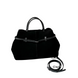 Valetta Suede Bag. Жіноча сумка чорна з натуральної замші VSB6 фото