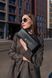 Adler Leather Bag. Жіноча сумка чорна зі срібною фурнітурою з натуральної шкіри ADLB3 фото 2