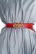Leather Belt #10. Ремінець червоний з натуральної шкіри з золотою фурнітурою BELT#10-2 фото 2