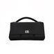 Adler Leather Bag. Жіноча сумка чорна зі срібною фурнітурою з натуральної шкіри ADLB3 фото 1