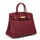 Grace Leather Small Bag. Жіноча сумочка бордова з натуральної шкіри GRC10 фото