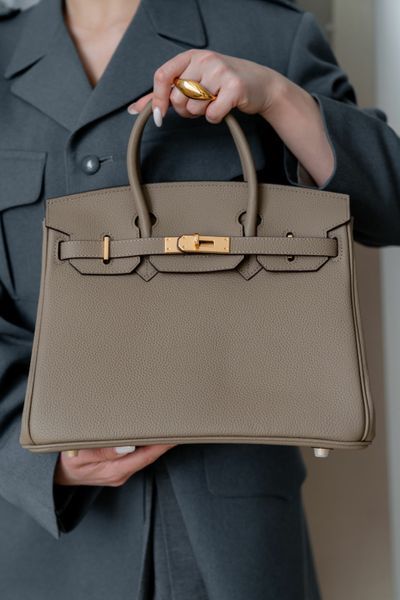 Grace Leather Small Bag. Жіноча сумочка кремова з натуральної шкіри GRC12 фото