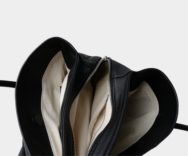 Tivoli Leather Bag. Жіноча сумка чорна з натуральної шкіри TVL1 фото